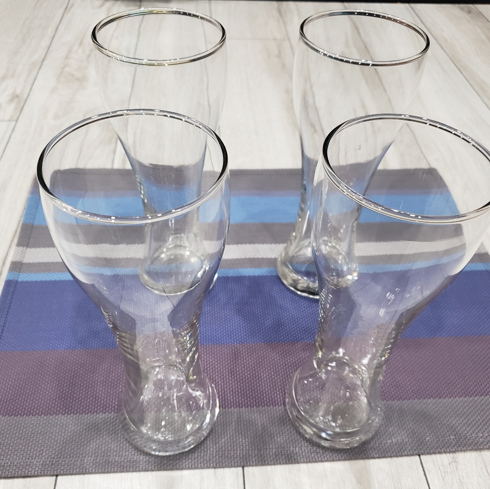3/$35 Set of 4 tall beer glasses